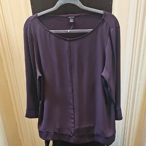 Ann Taylor Elegant Purple Blouse
